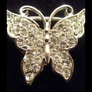 Brilliant Butterfly Bling Necklace